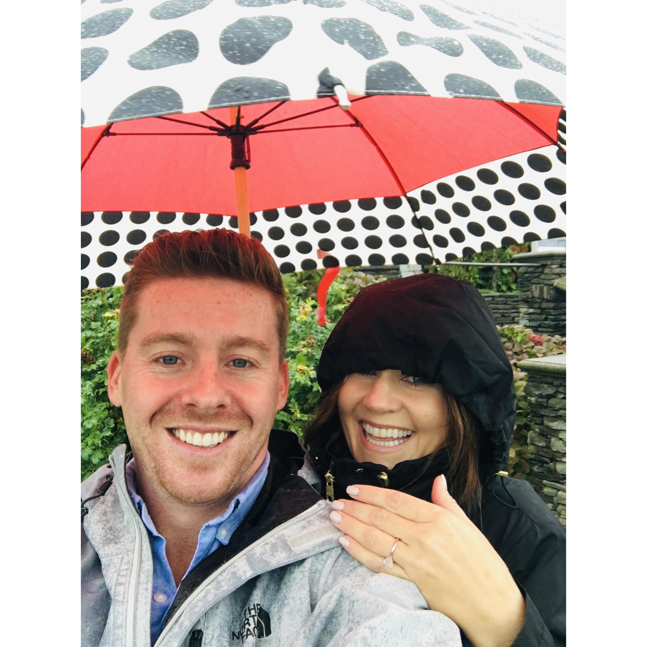 When he asked! It was very stormy.