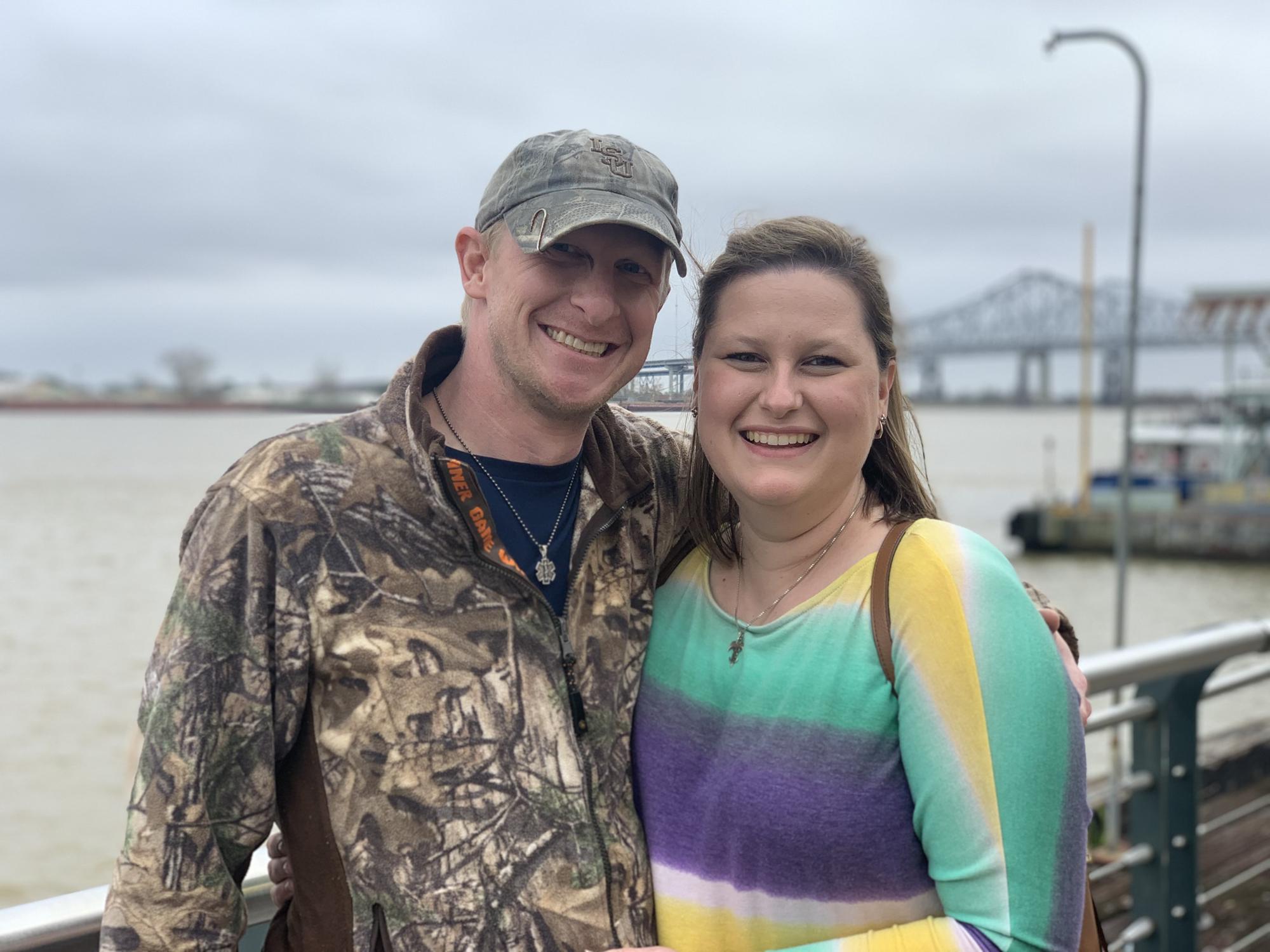 One of our first pictures together. Taken while my bestie Susan was in town with her family and we spent the day with them at the Aquarium.