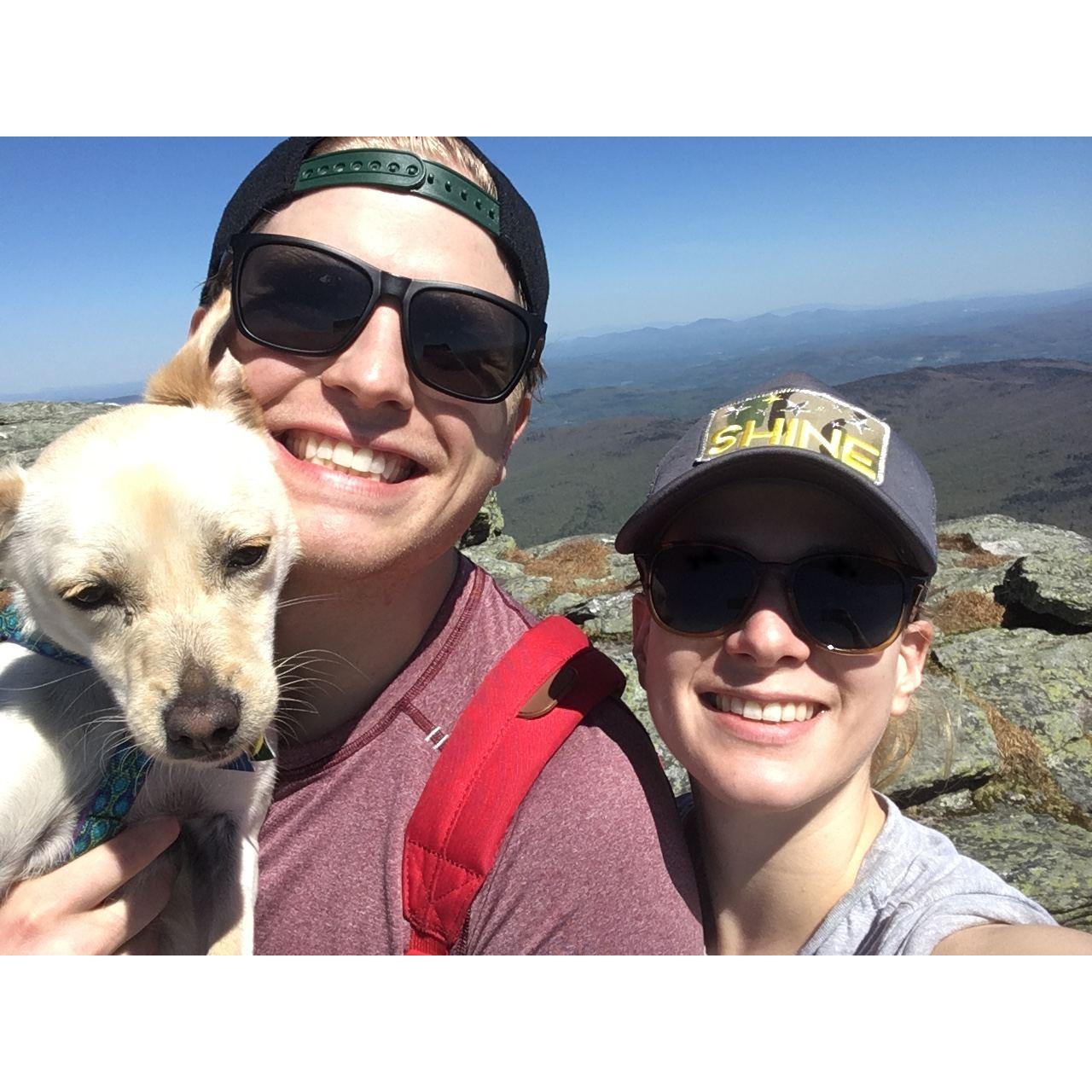 Quarantining in Vermont and hiking up Camel's Hump, 2020