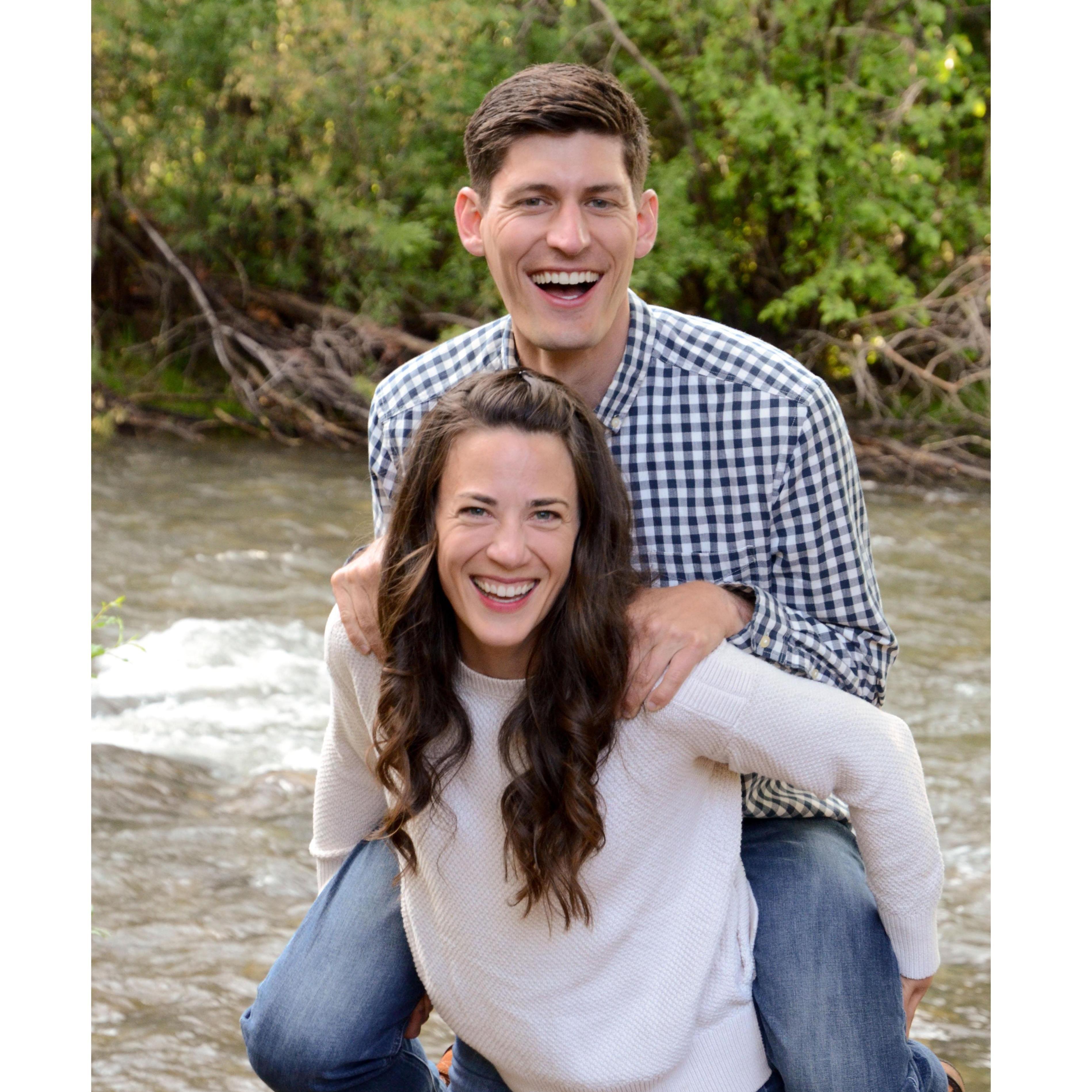 Goofy engagement photos