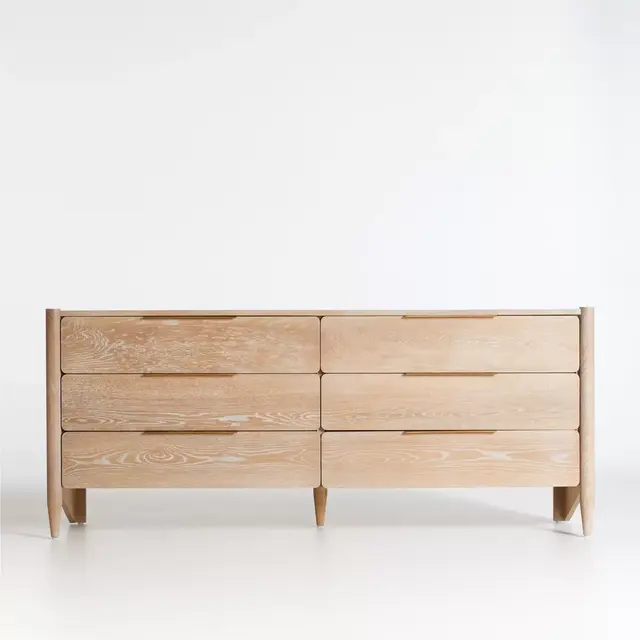 Casa Oak 6-Drawer Dresser