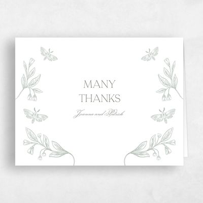 White Wedding Thank You - Gaspard Landscape