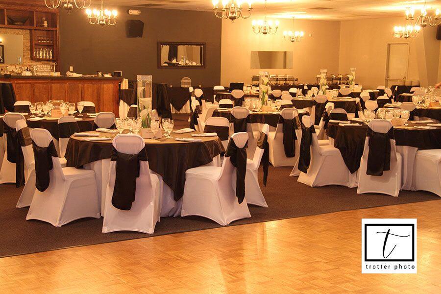 Inside the reception hall