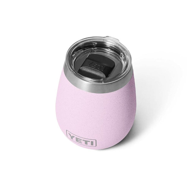 YETI Rambler 10 oz Wine Tumbler, Vacuum Insulated, Stainless Steel with MagSlider Lid, Cherry Blossom