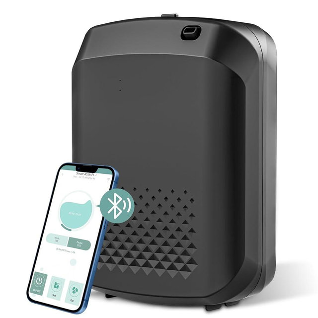 Smart Scent Air Machine for Home, 1500 Sq. Ft Coverage Hotel Collection Diffuser with Smart Cold Air Tech, Bluetooth Cold Air Diffusers with Smart APP Control for Home, Hotel, Spa, Office(Black)