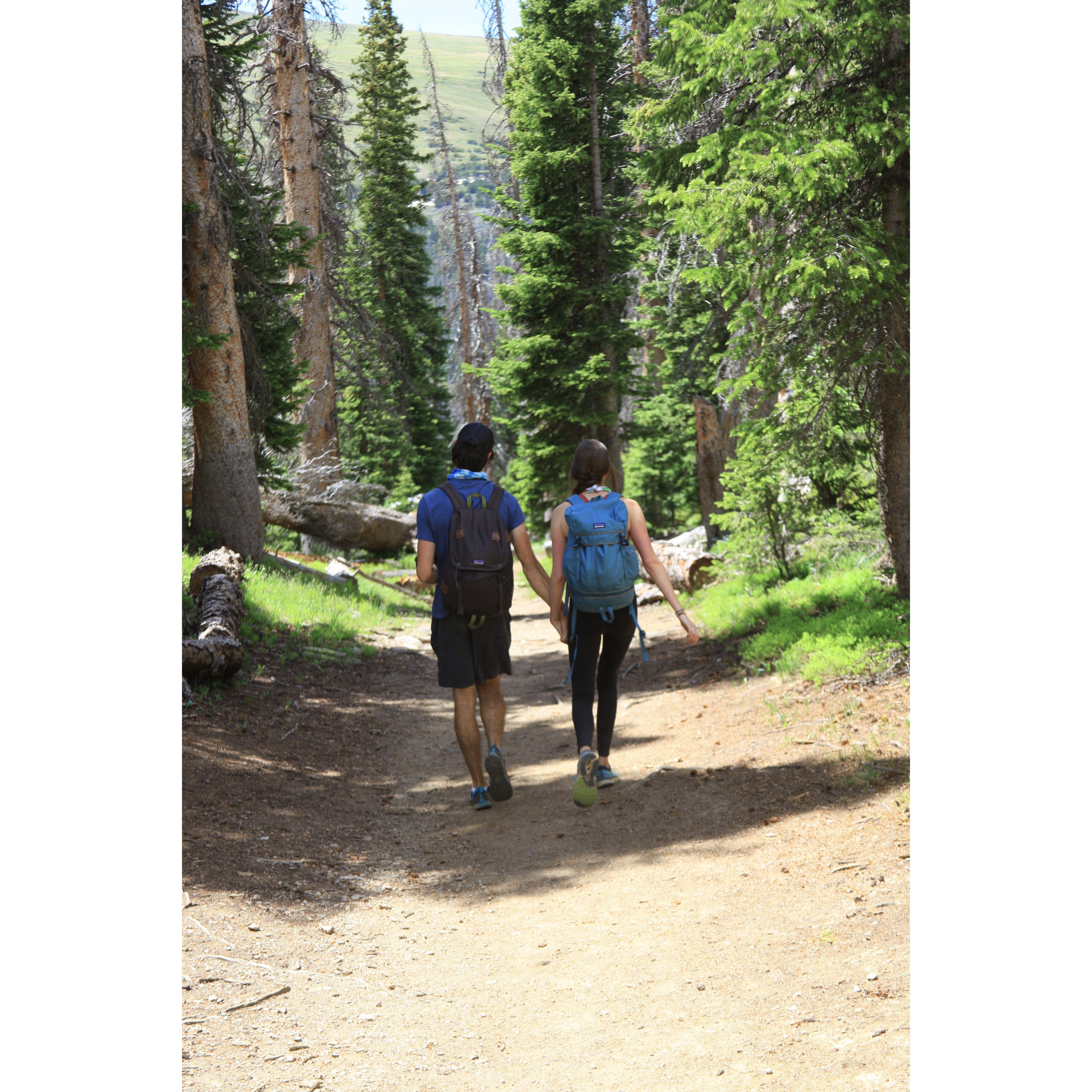 Hiking in RMNP in 2020