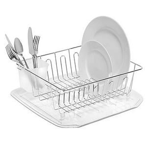 SALT™ Small Dish Drainer in Chrome
