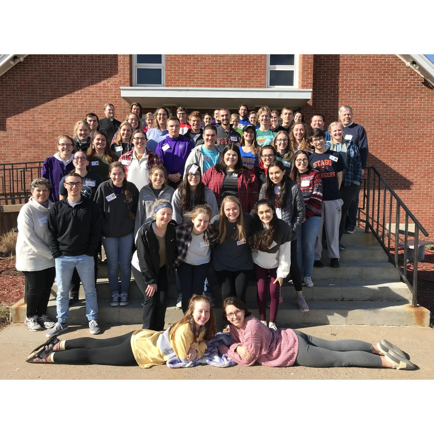 March 2019- A picture of us in the place we first met on an Antioch retreat. Can you spot us?