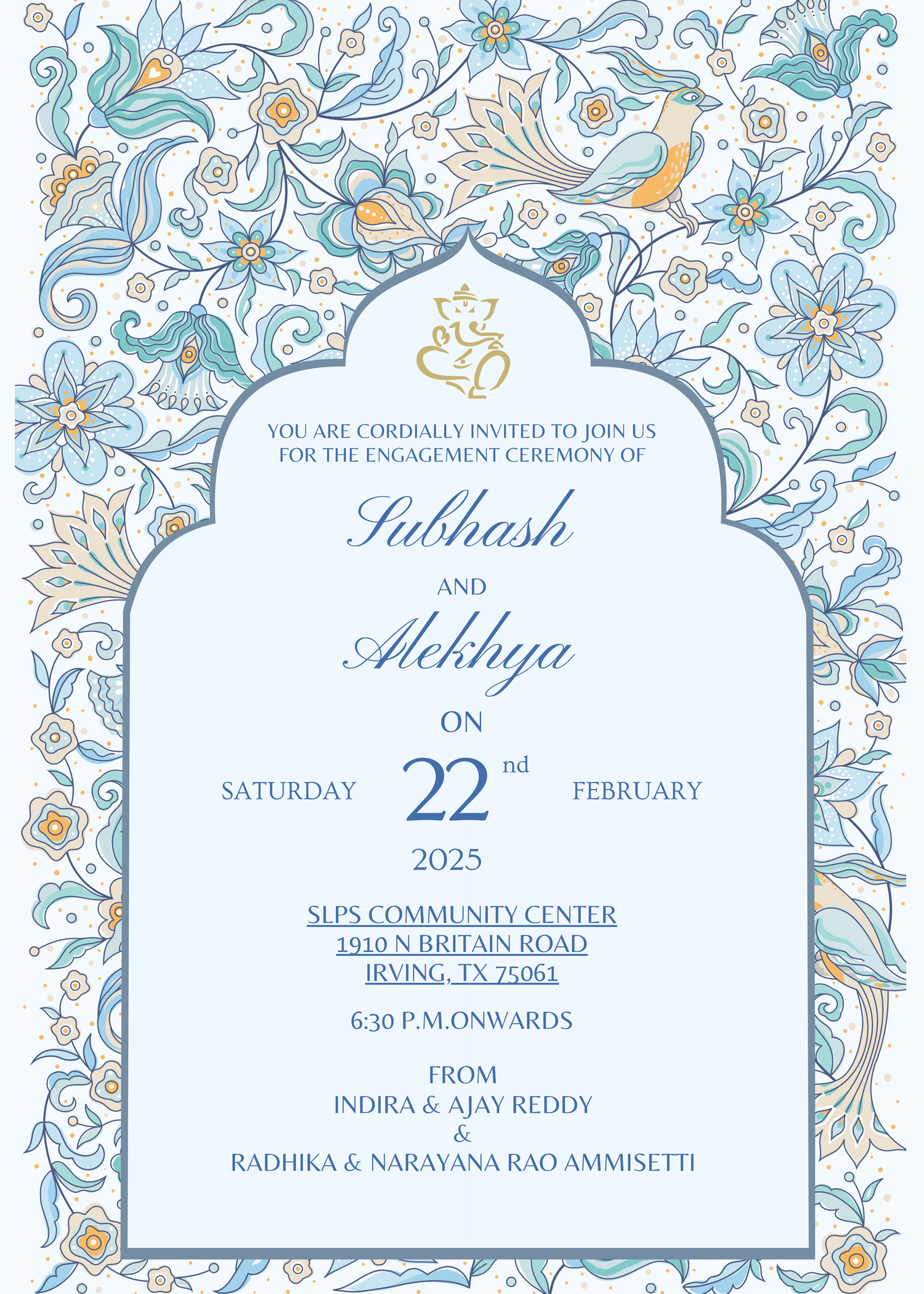 The Wedding Website of Subhash Ammisetti and Alekhya Aelety