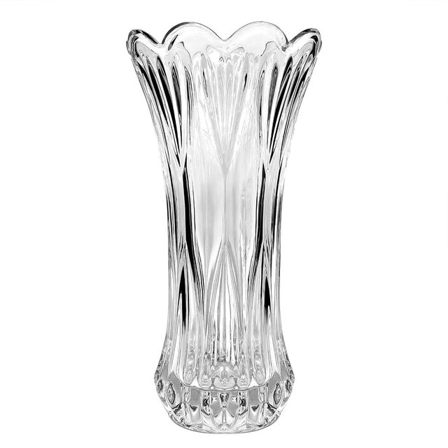 11.2 Inch Clear Glass Vase-Thickened Cylinder Flower Vase Decor for Home Dining Table Centerpieces Office Wedding Holiday Party