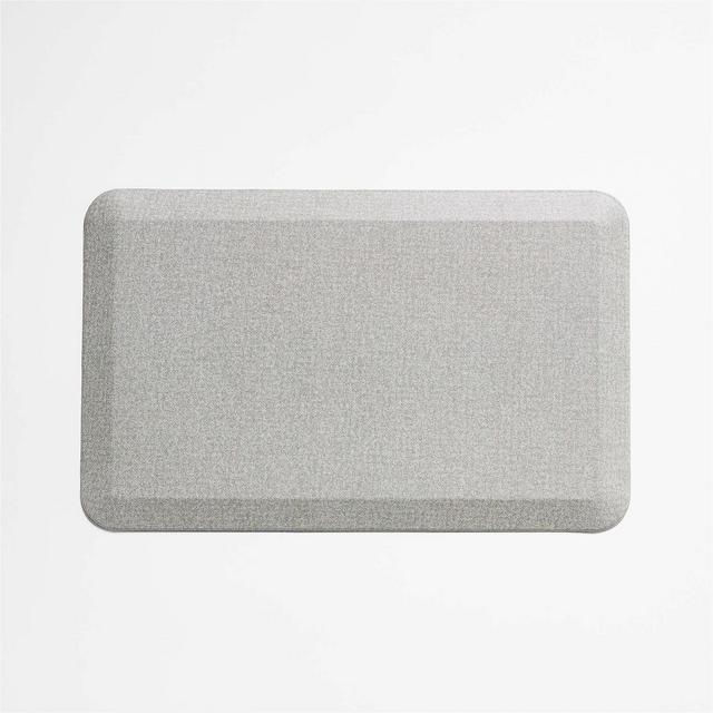 Crate & Barrel GelPro Comfort Grey Pin Check Kitchen Mat 20"x32"