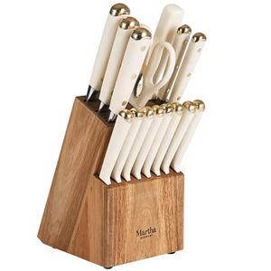 Martha Stewart Lockton 16-pc. Knife Block Set - Linen
