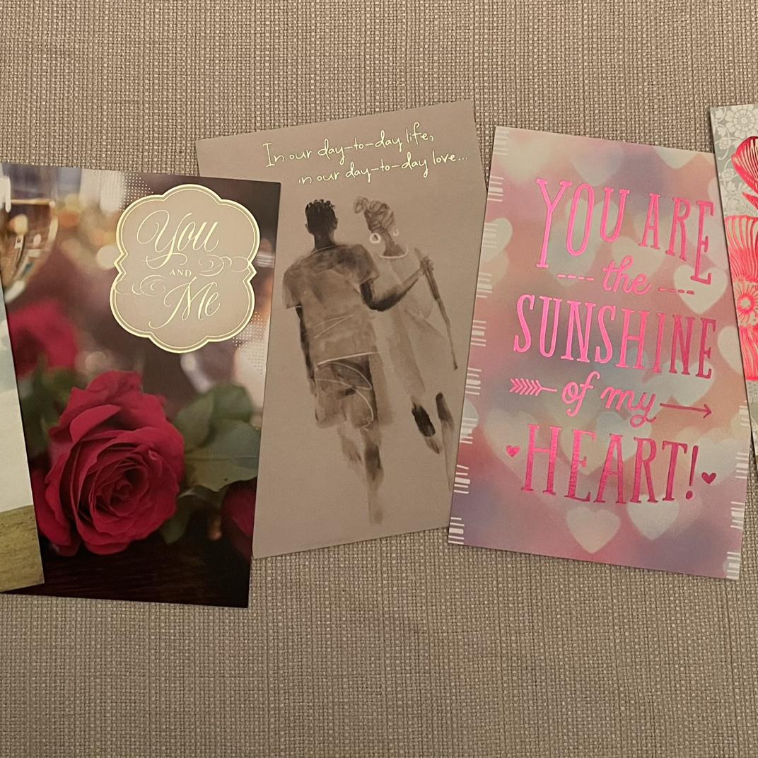 Kris proposed to me through notes in a series of cards, which we read together with our parents present. He's a smart man - and very romantic. He's learned quickly that I love cards.