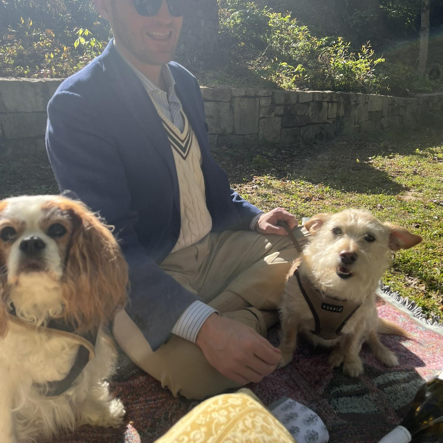Picnic in Winn Park with the boys