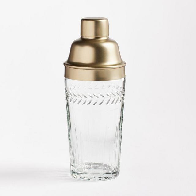 Zelda Gold Etched Cocktail Shaker
