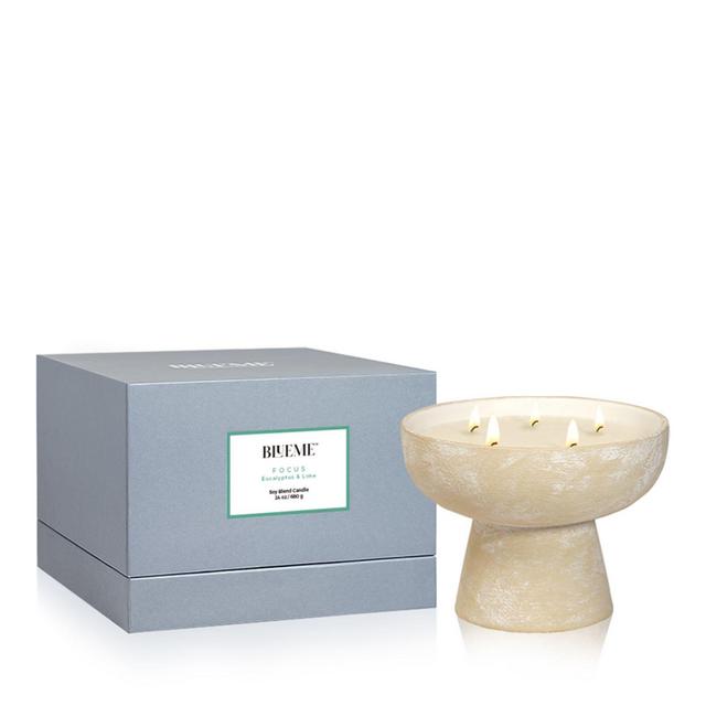 Blueme Focus Eucalyptus & Lime Large Ceramic Candle, 24 oz.