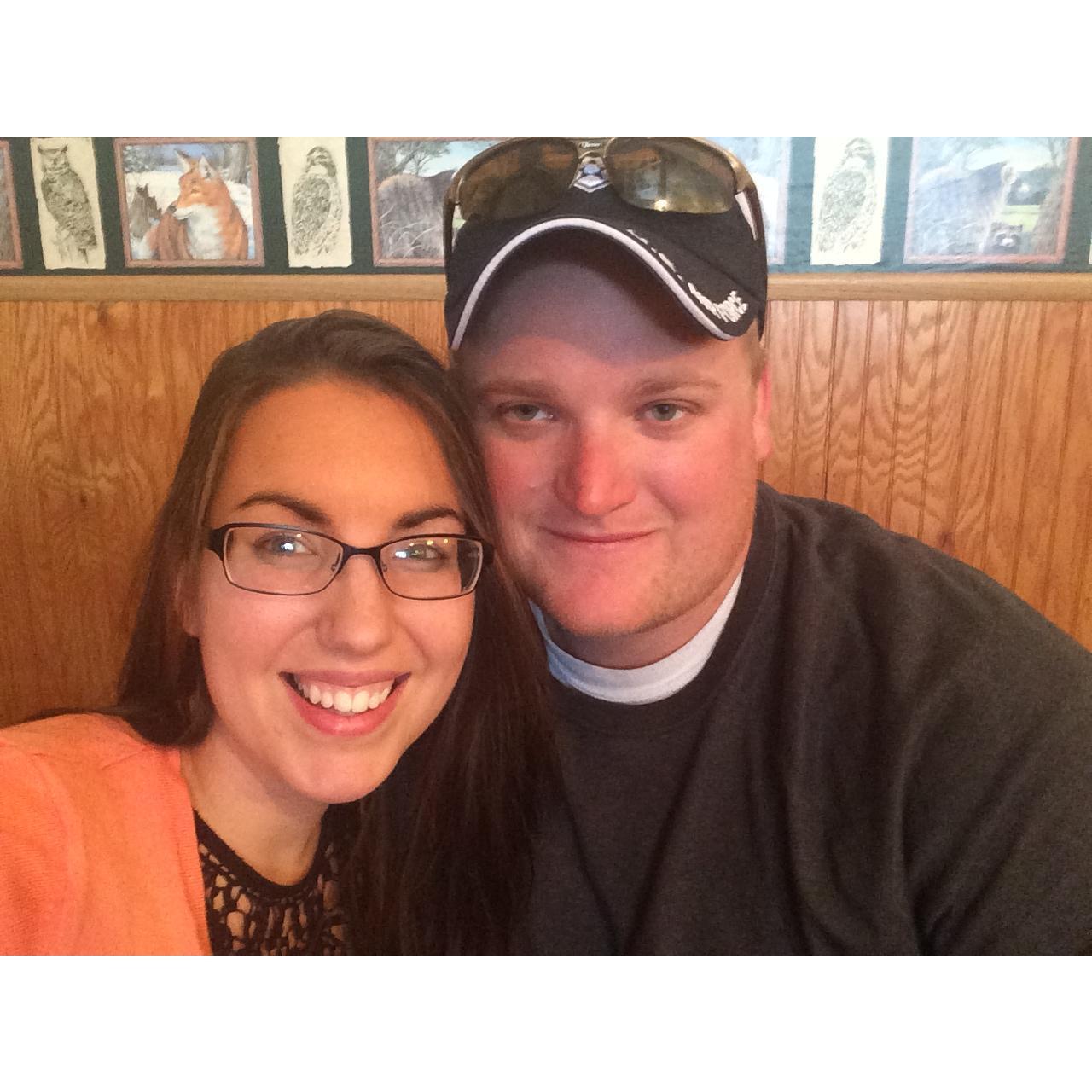 Pizza night at TJ's in Monona, IA.
