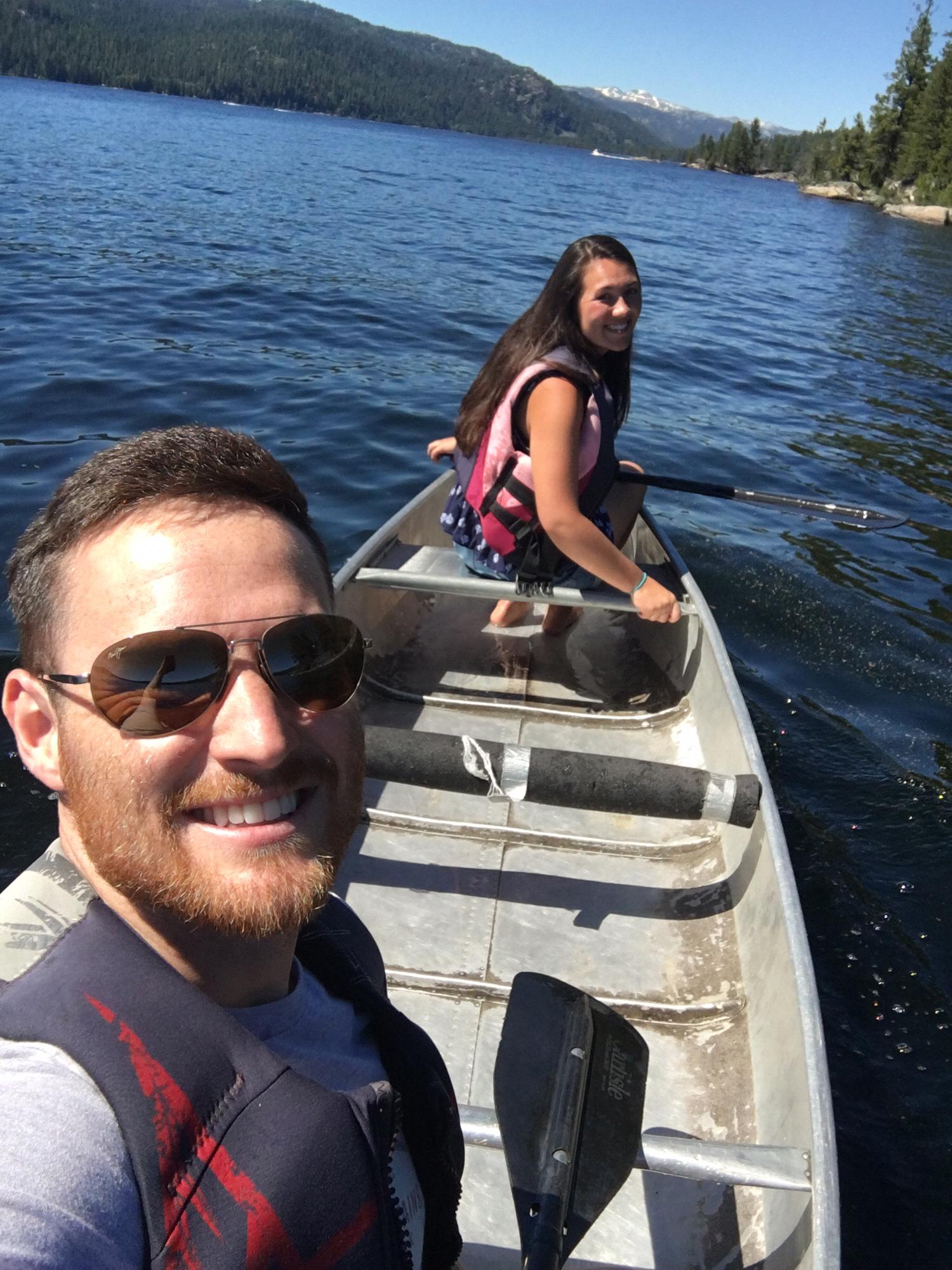 Camp Ida Haven. Second day dating, first of many canoe trips.