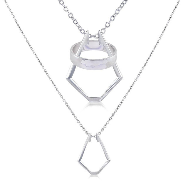 Pixie Wing Zenith Ring Keeper Necklace, Men's Ring Holder (17.7" chain with 4'' extender)