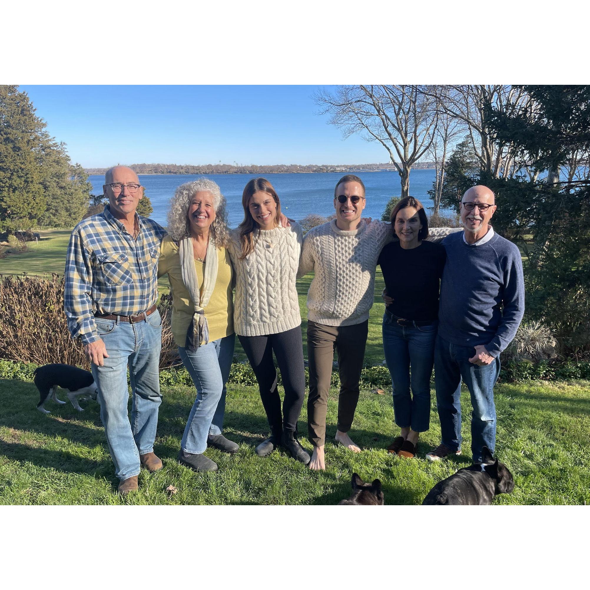 Our engagement celebration back on the east coast with the rest of the family!