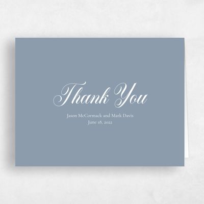 Sky, Blue Wedding Thank You - Henderson Type