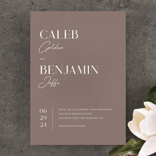 Zola Wedding Invitations - Latona Portrait