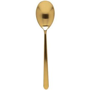 Linea Ice Oro Serving Spoon by Mepra