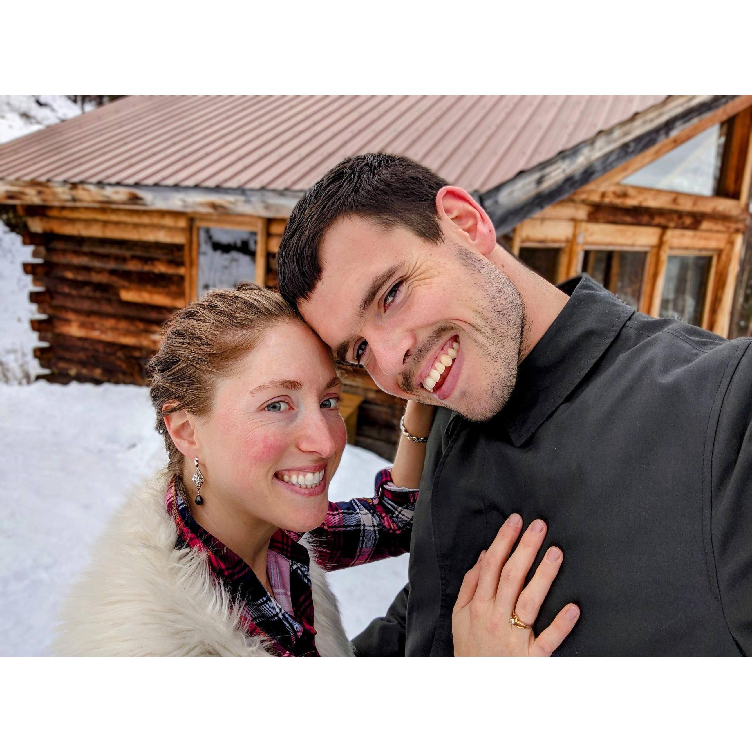 Cozy winter and natural hotsprings in AK