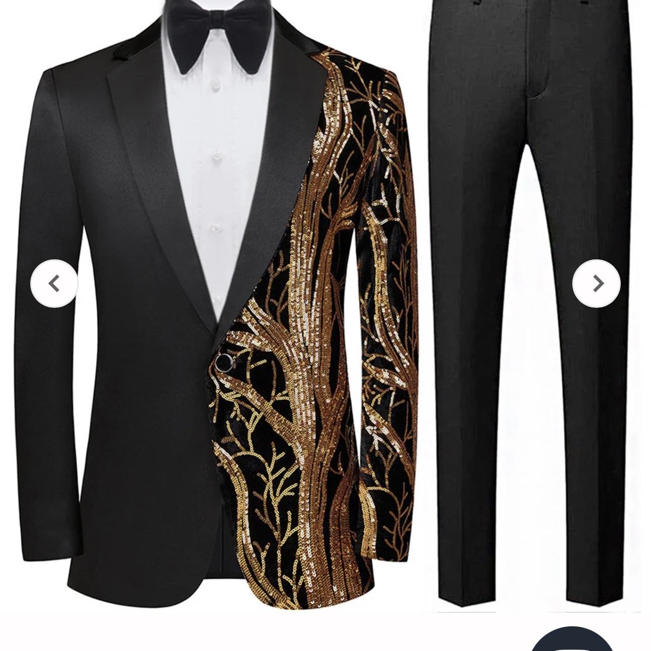 Black tie Attire example for wedding reception