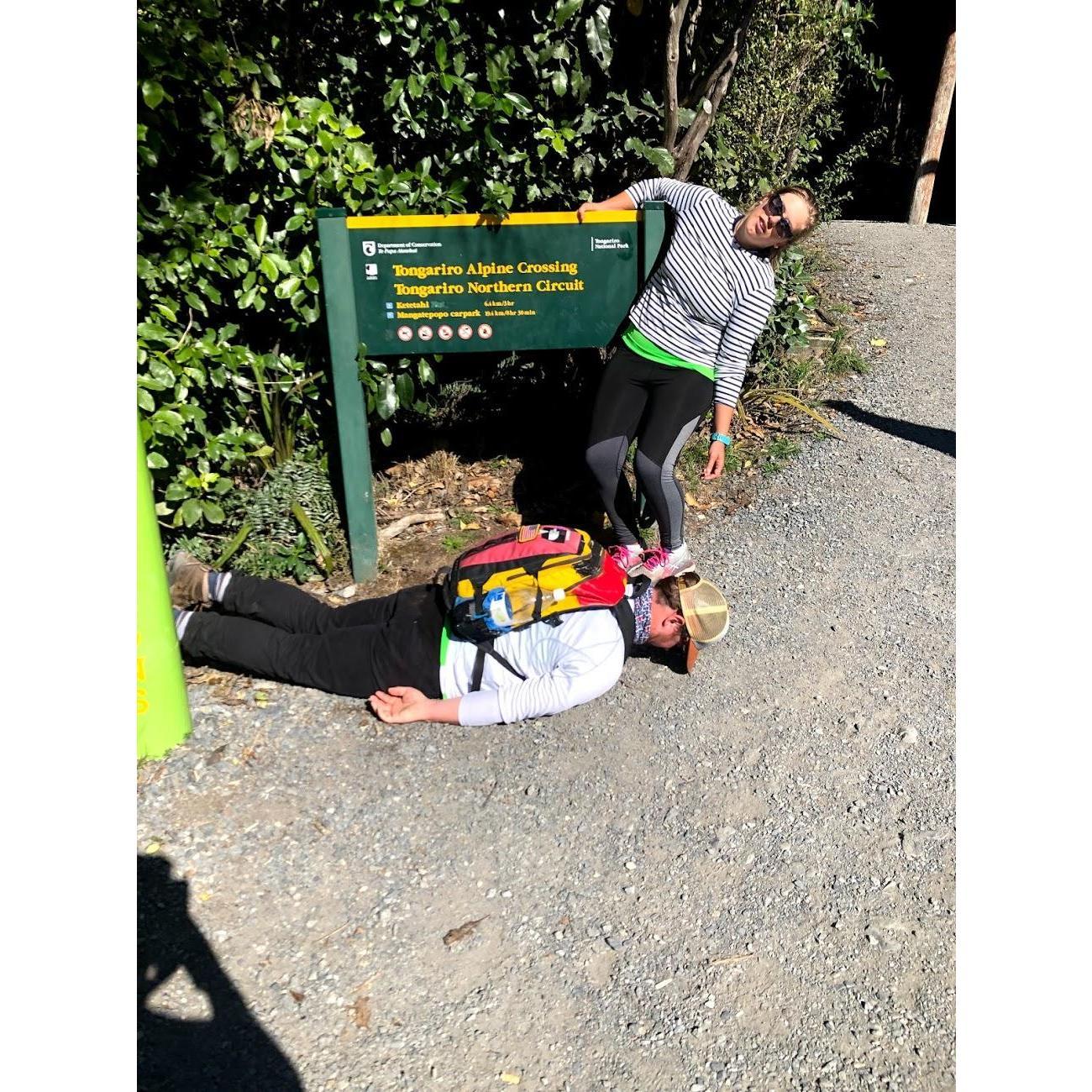 Barely surviving at the end of a very, very long hike in NZ
