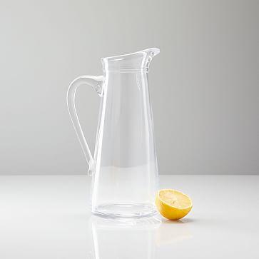 Tall Glass Pitcher