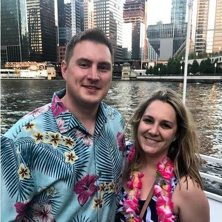 Enjoying a tiki river cruise for Lindsay's 29th Birthday.