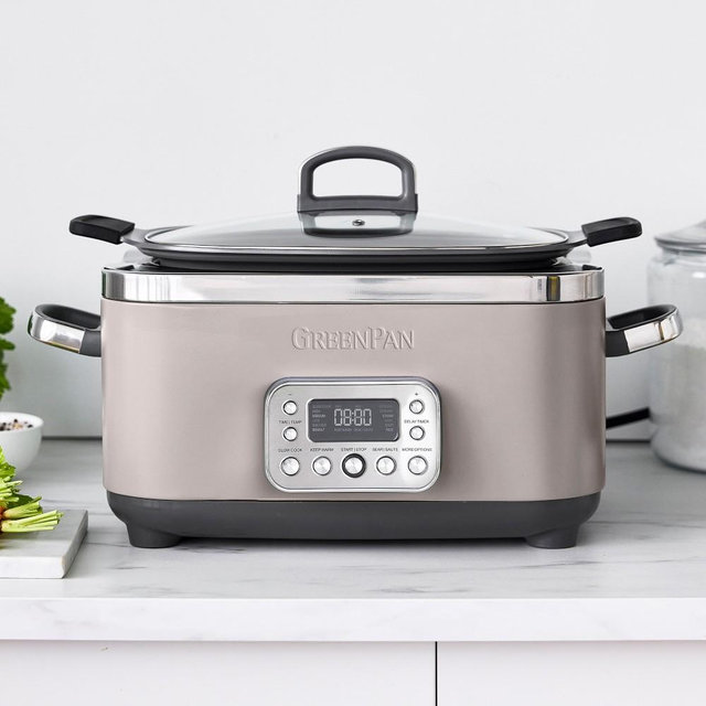 GreenPan™ Elite Slow Cooker, Clay, 6-qt