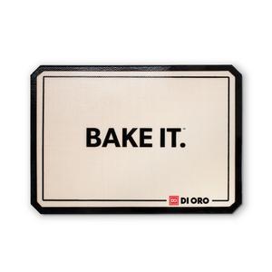 Pro Silicone Baking Mat - Nonstick Silicone Sheets - 480° Heat Resistant - 16 1/2" × 11 5/8" Half Sheet - 1.0mm Thick Pro Grade BPA Free Silicone - A Lifetime of Joyful Cooking - DI ORO (1-Pack)
