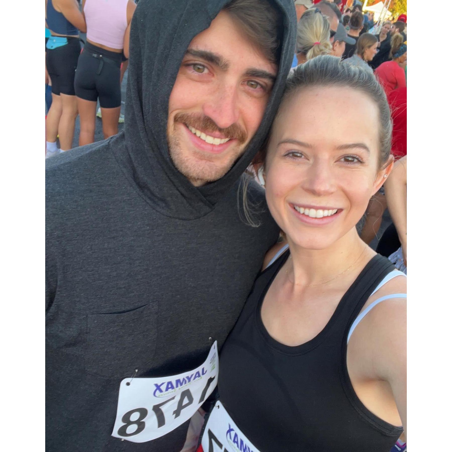 First half marathon together! 