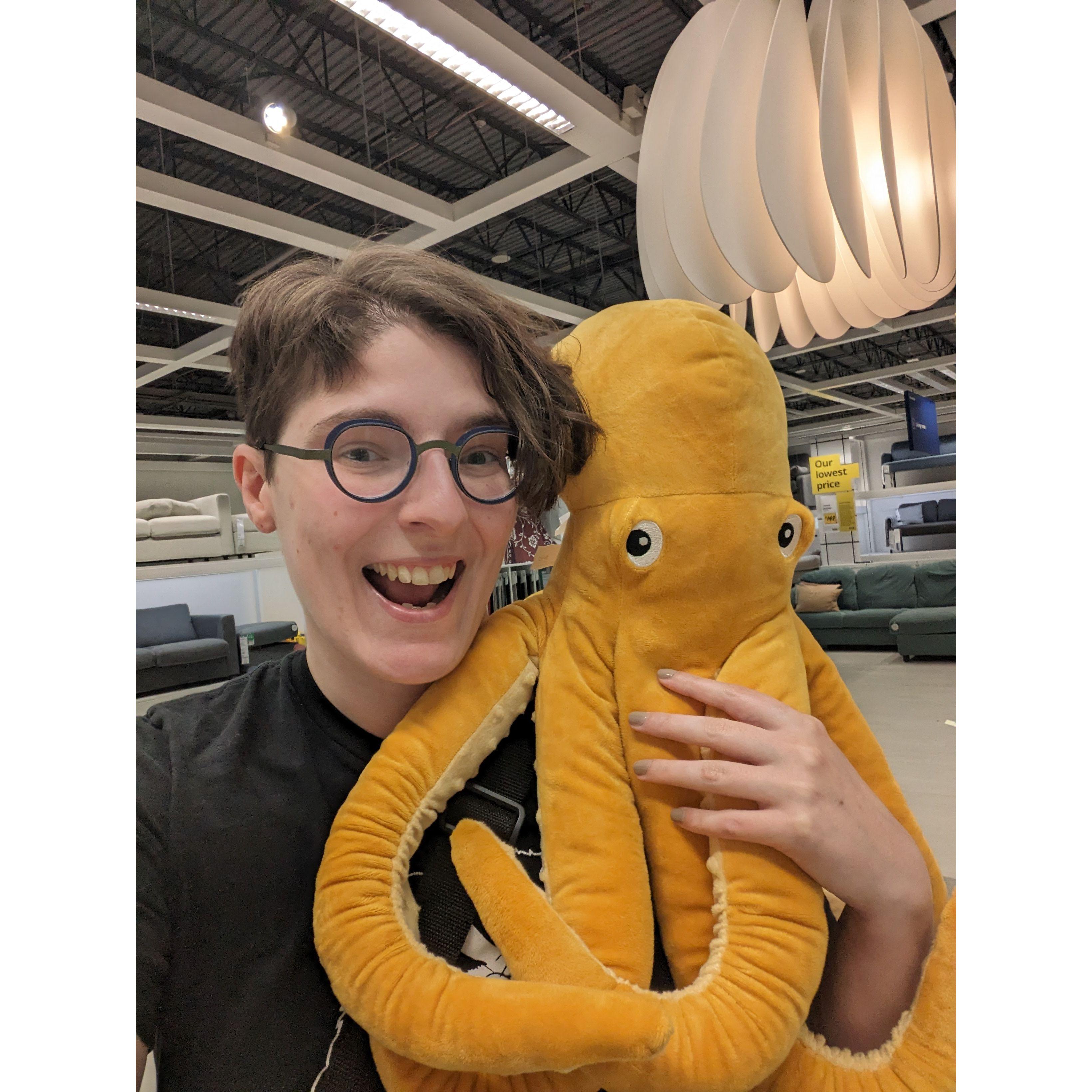 The test of any relationship? Going to IKEA. Monica ended up finding a friend and not buying the plush.