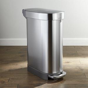 simplehuman - simplehuman 45-Liter Slim Trash Can