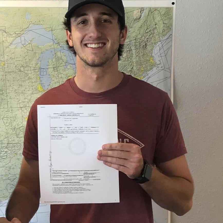 I got to see Ryan pass the first of many check rides!