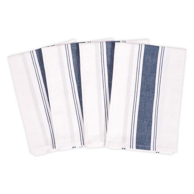 Artisanal Kitchen Supply® Flour Sack Kitchen Towels in Navy (Set of 4)
