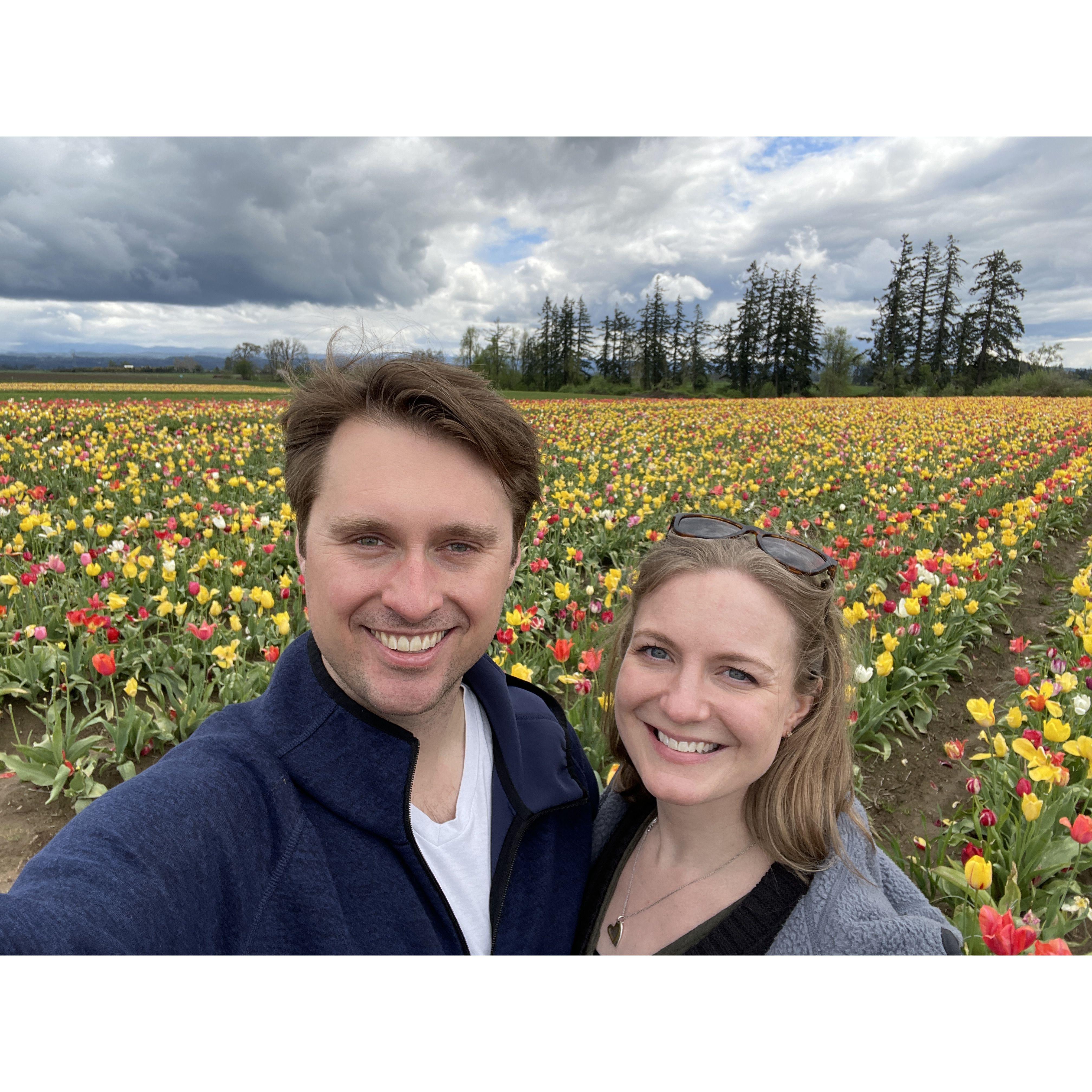 Spring flowers in Oregon