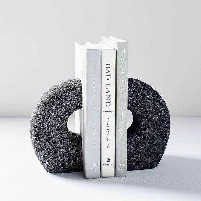 Lava Rock Bookends, Set of 2