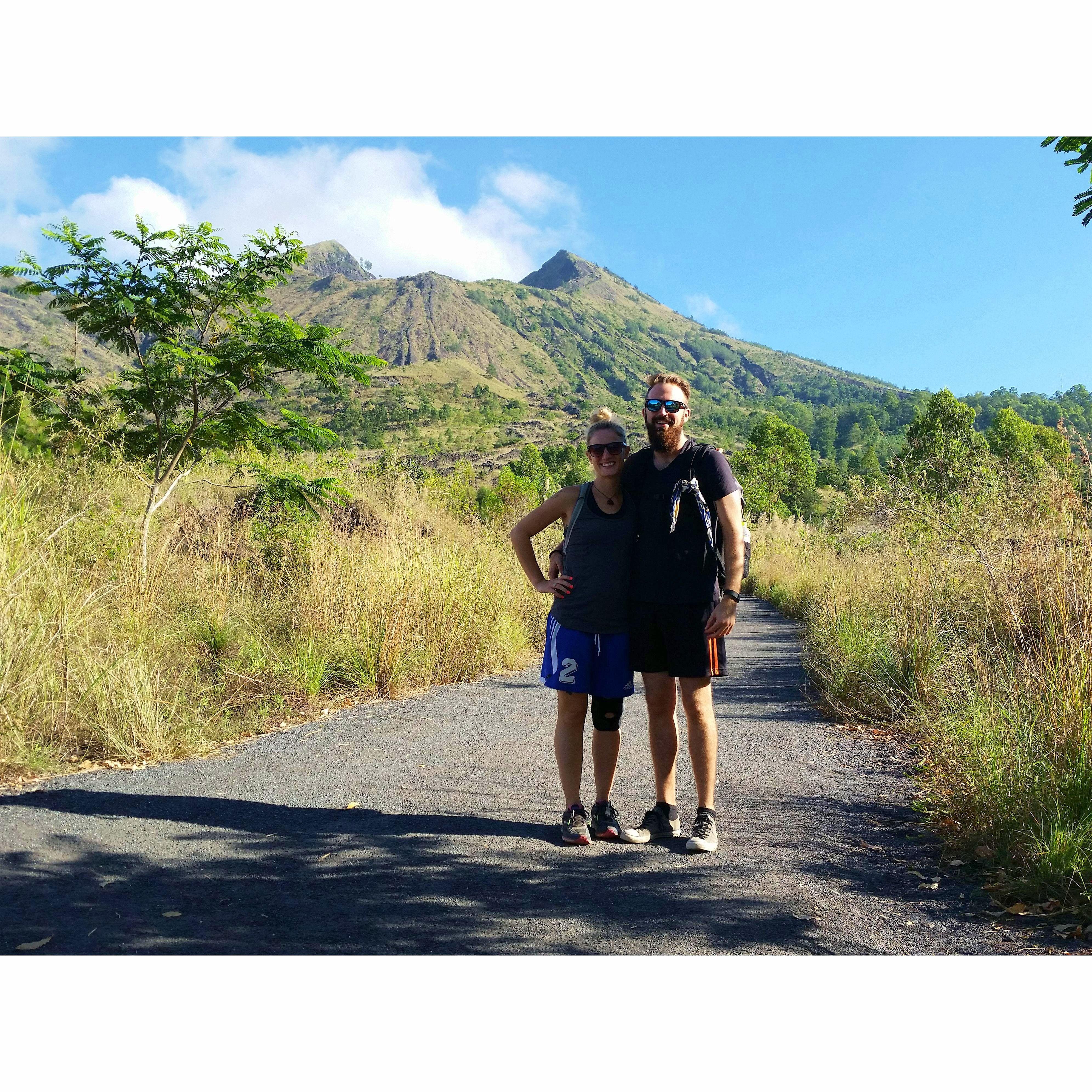 Coming down off a sunrise summit of Mt. Batur, Bali, Indonesia. (2017)