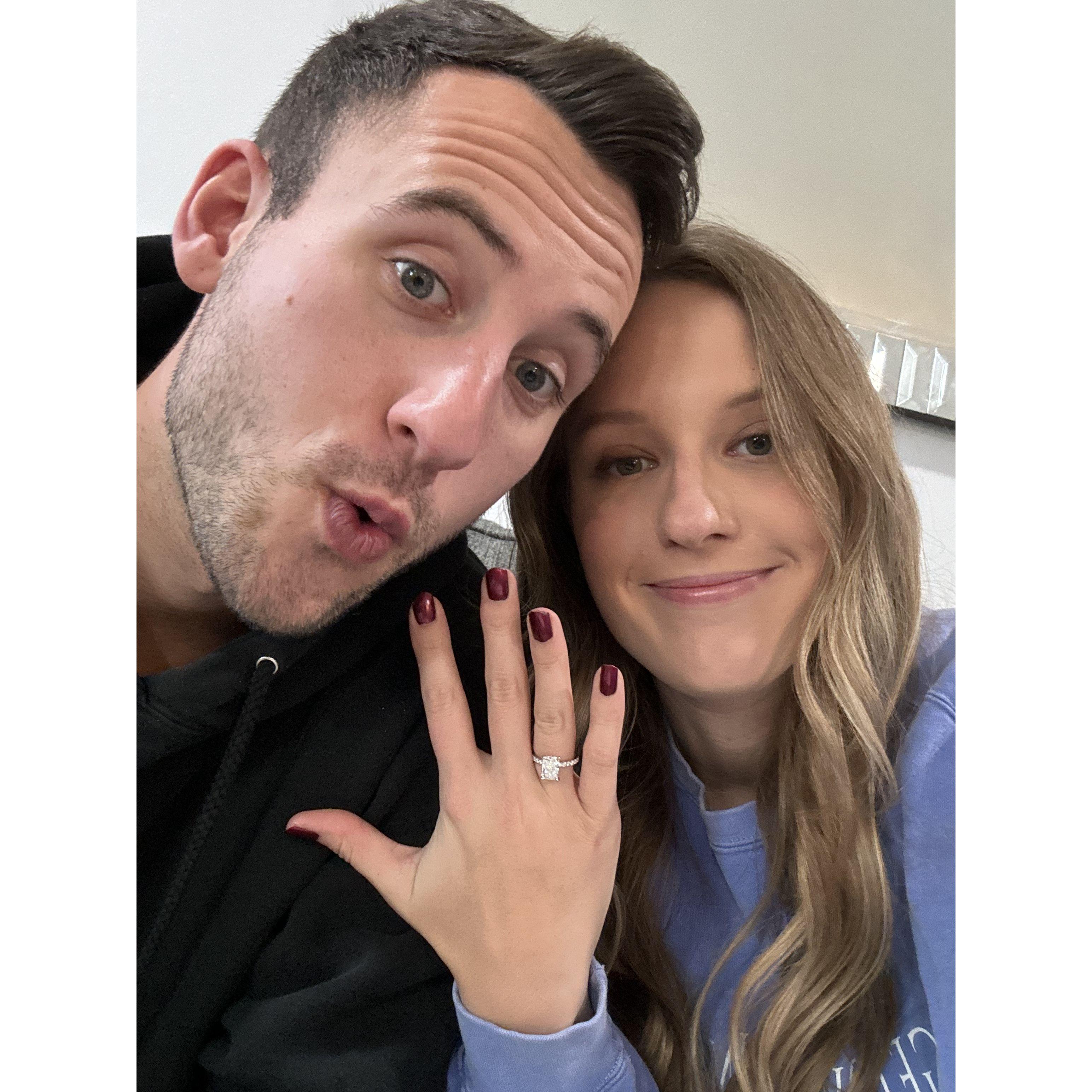 First selfie with the ring