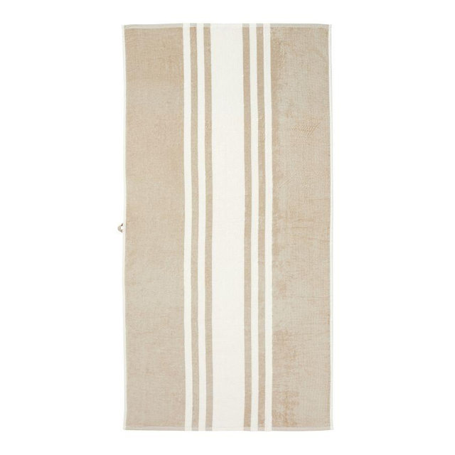 Flax Modern Farmhouse Striped Beach Towel