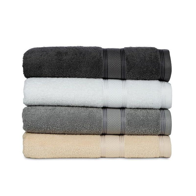 Casa Lino 4 Pack Bath Towels (27x54), 100% Pure Cotton, Luxury Bath Towels, Lightweight & Highly Absorbent, Quick Drying Towels for Bathroom, for Daily Use Bathroom, Multicolor 1