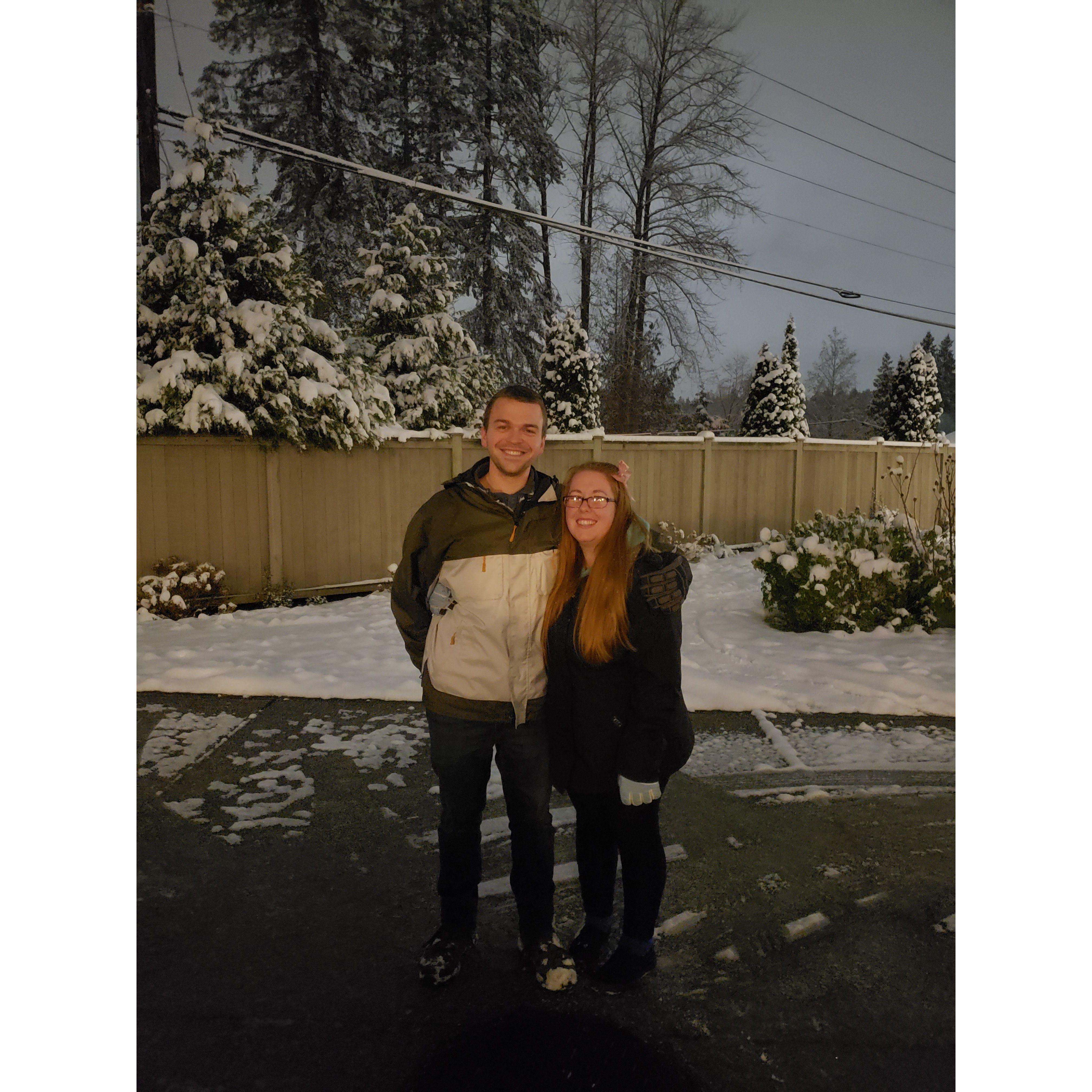 2021 Snow storm at Ty and Toms Bothell house
