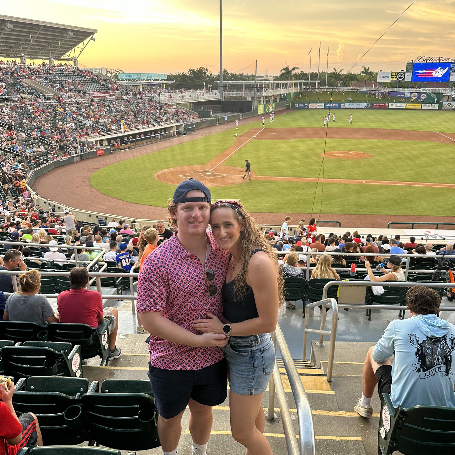 Celebrating the 4th of July at the baseball game ⚾️