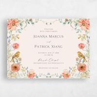 Beige Wedding Invitation - Aurelia Landscape