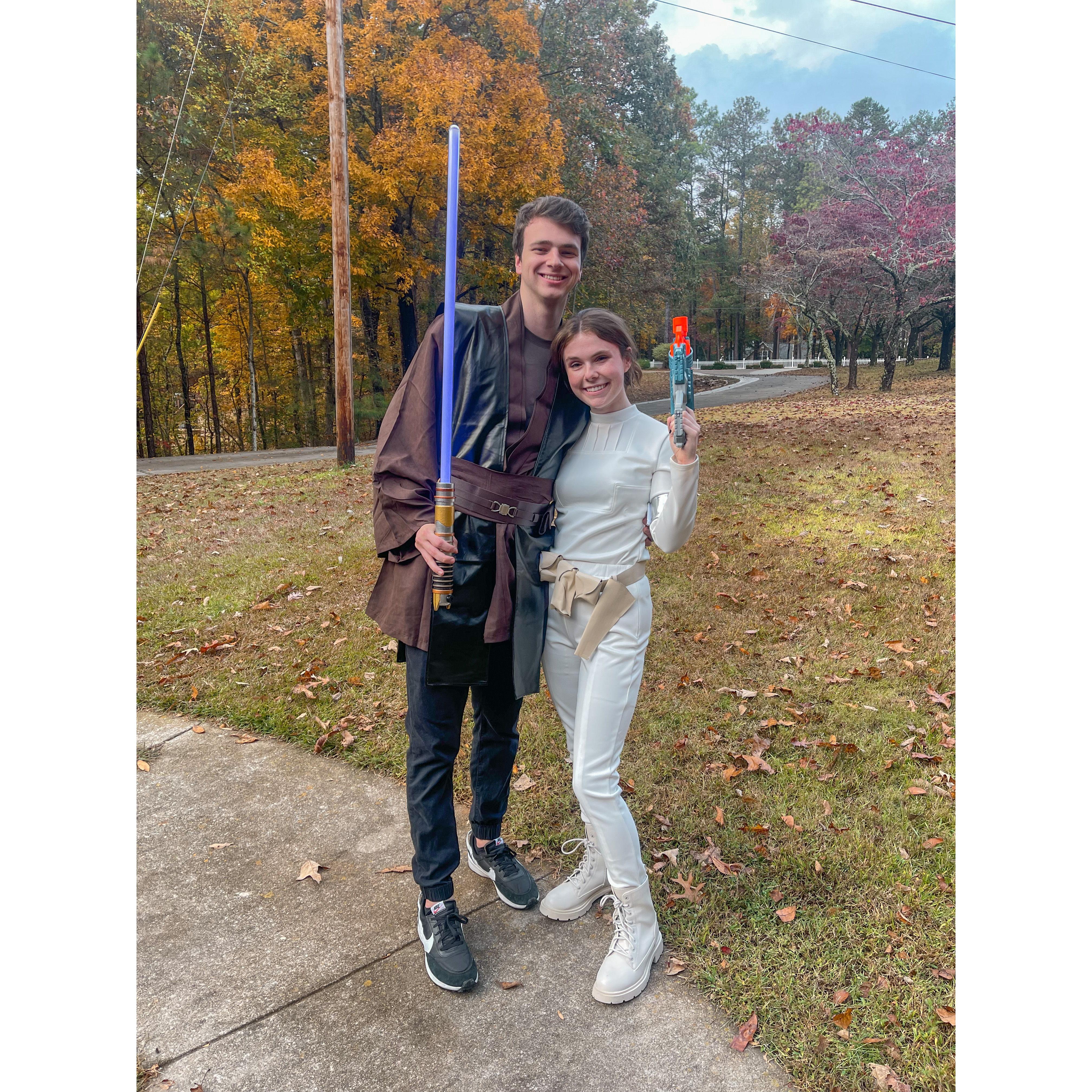 Our first Halloween together! Anakin and Padme, 2022