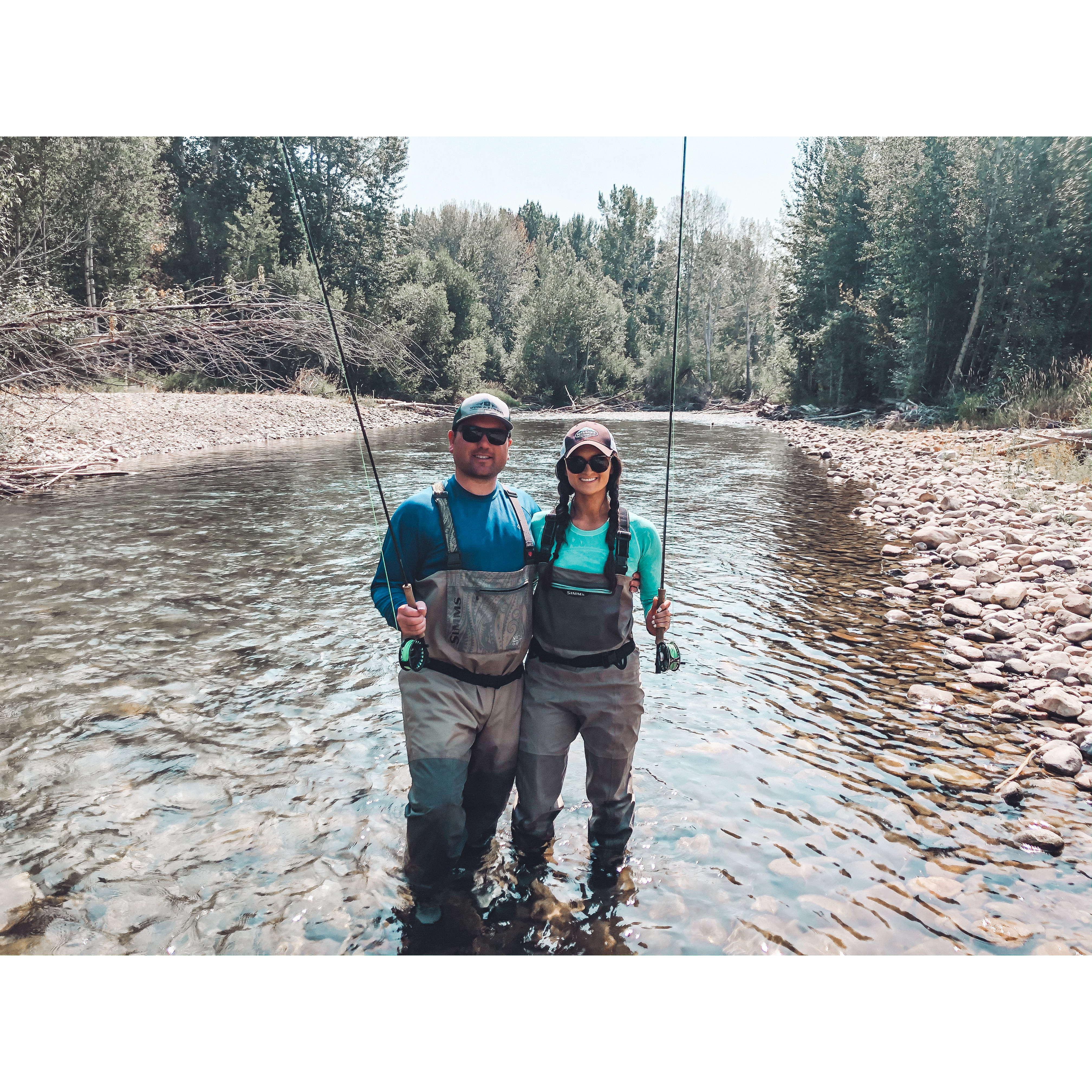 Fly fishing in Ketchum, Idaho.